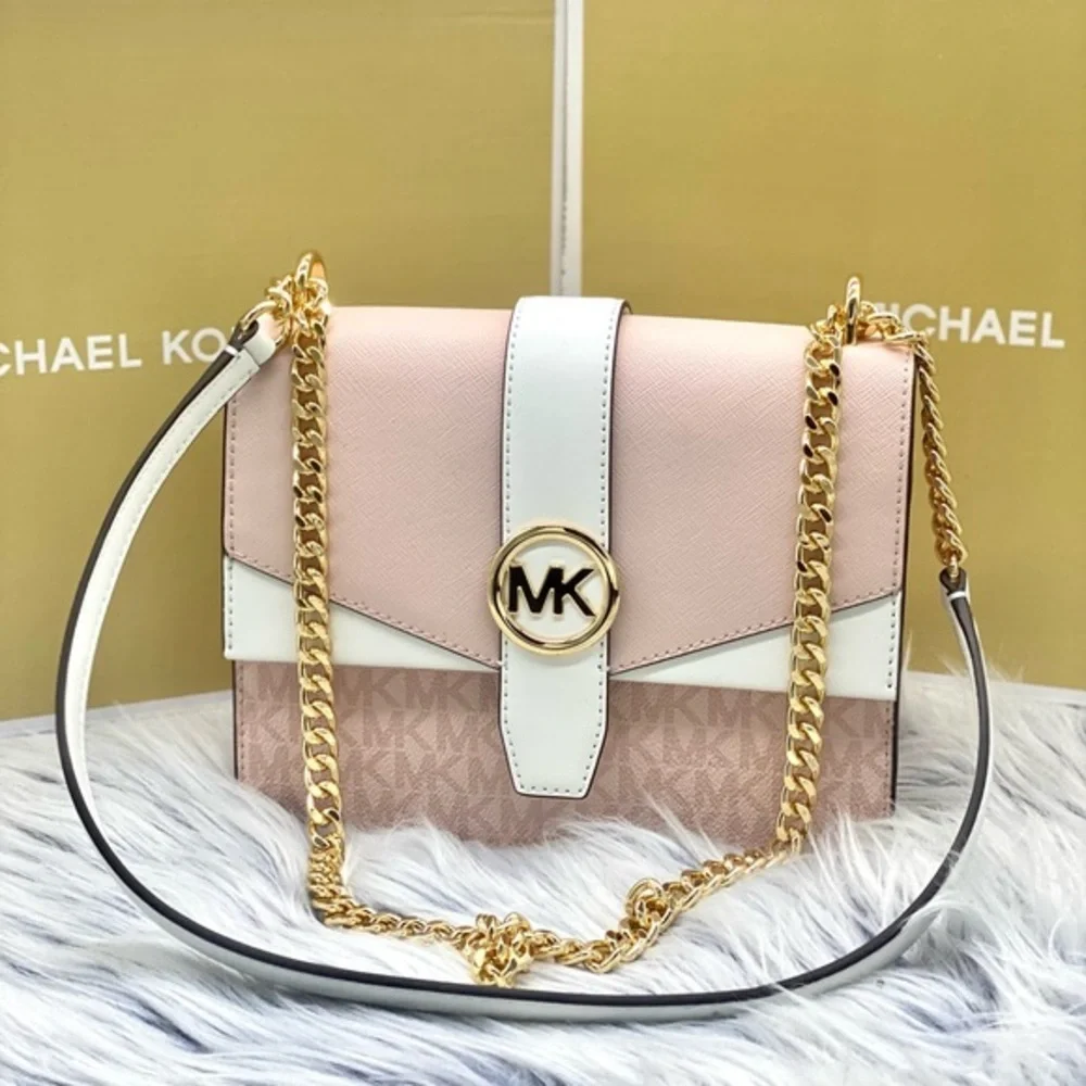 Michael Kors Greenwich Small Signature Logo Shoulder Crossbody Bag